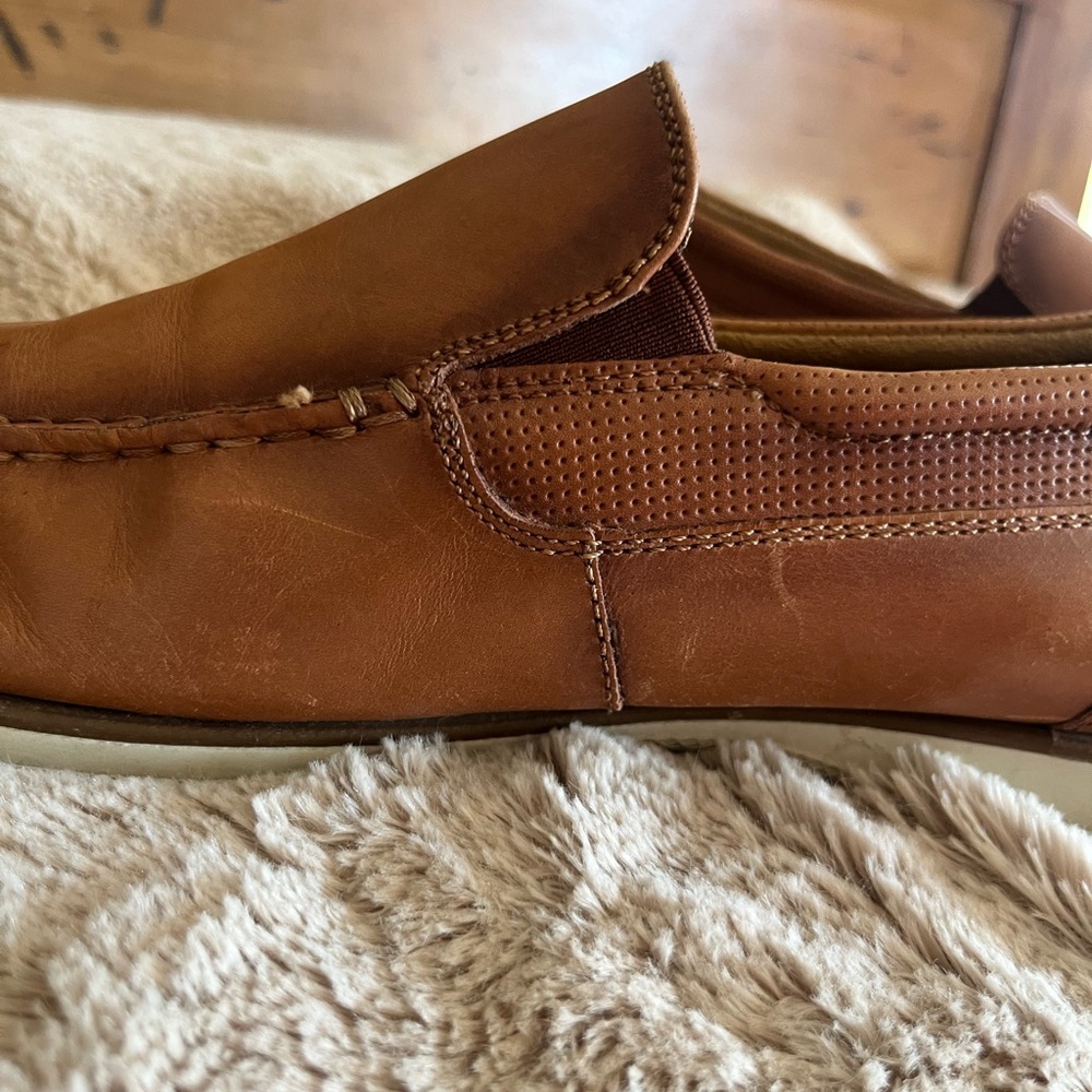 Florsheim Tan Leather Loafers - Picture 8 of 13